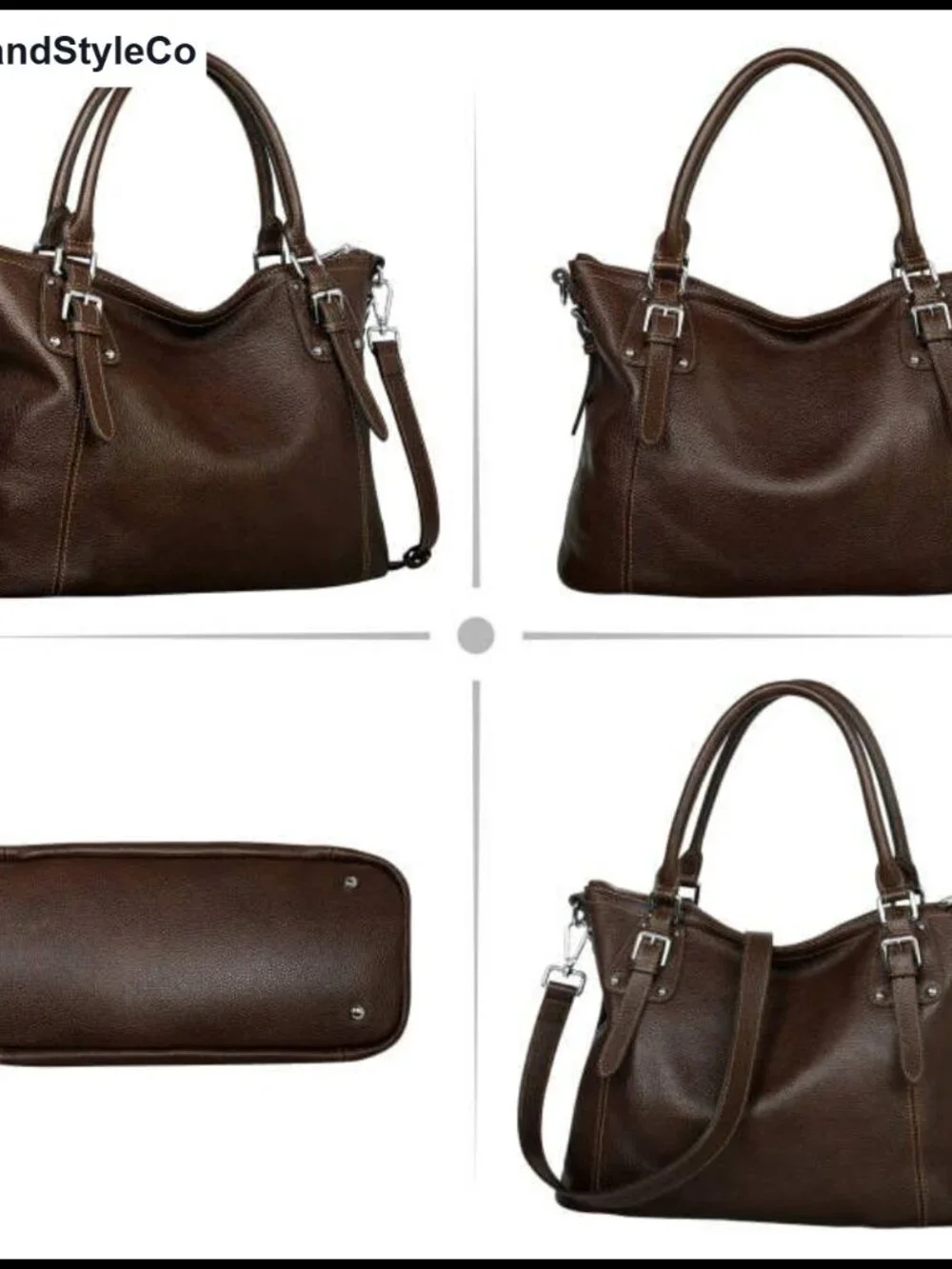 Genuine Leather Tote Bag for Women Shoulder Bag Crossbody